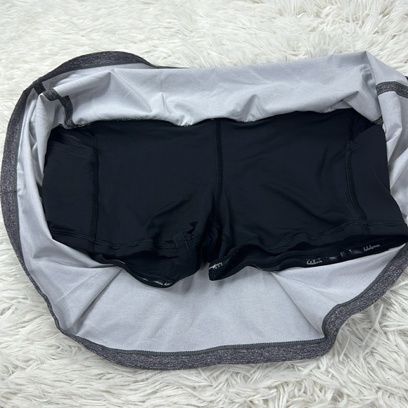 Lululemon Pace Rival Skirt (Tall) *No Panels 15" Heather Lux Multi Black / Black - Picture 3 of 7